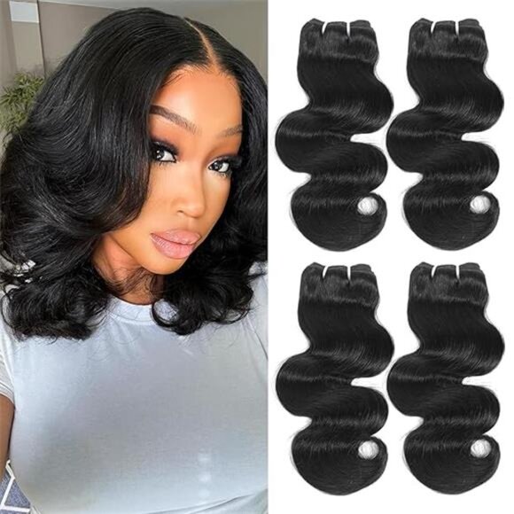 Body Wave Bundles Human Hair 12 Inch 12A Human Hair Bundles 100% Unprocessed main image 5
